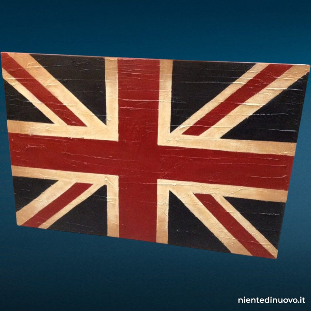 Pannello dipinto bandiera inglese