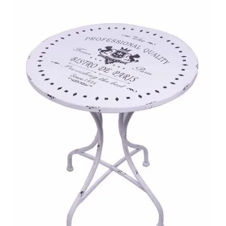 Tavolo in ferro bianco