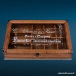 Bacheca Vintage Style in legno con vetro