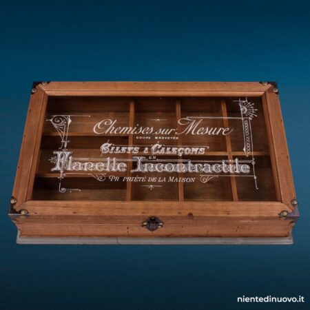 Bacheca Vintage Style in legno con vetro