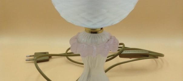 abatjour vetro rosa di Murano