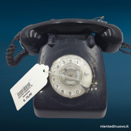 Telefono a cornetta in bachelite con selettore a rotella