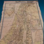 Vecchia cartina scolastica Palestina