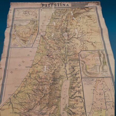 Vecchia cartina scolastica Palestina