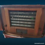 Mobile radio anni '40 in radica con giradischi (Siemens/Telefunken)