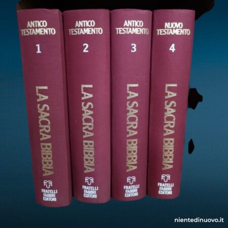 Set 4 volumi Bibbia F.lli Fabbri Editori