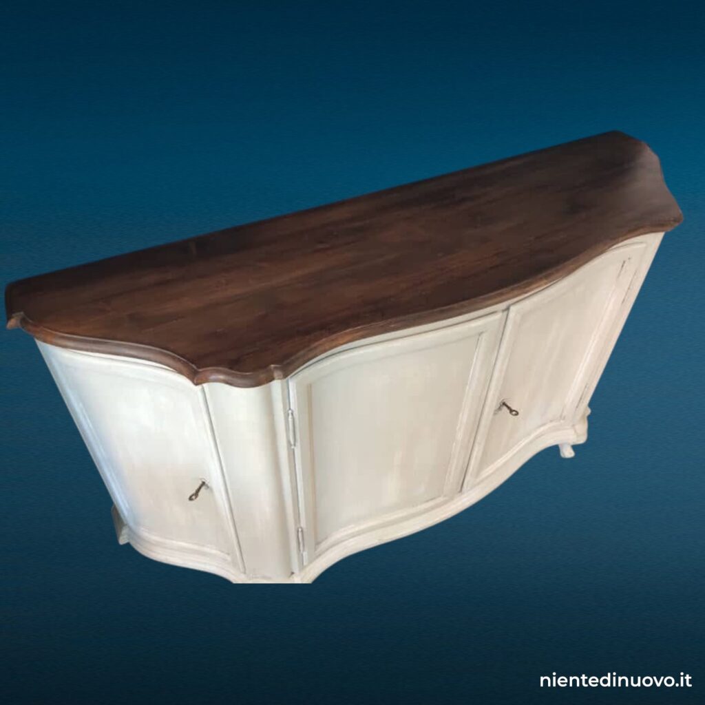 Credenza 4 ante provenzale in legno massello