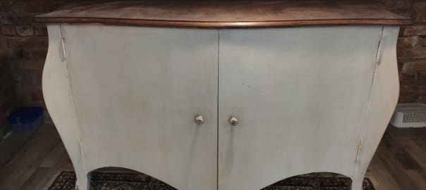 credenza shabby chic 2 ante sagomate