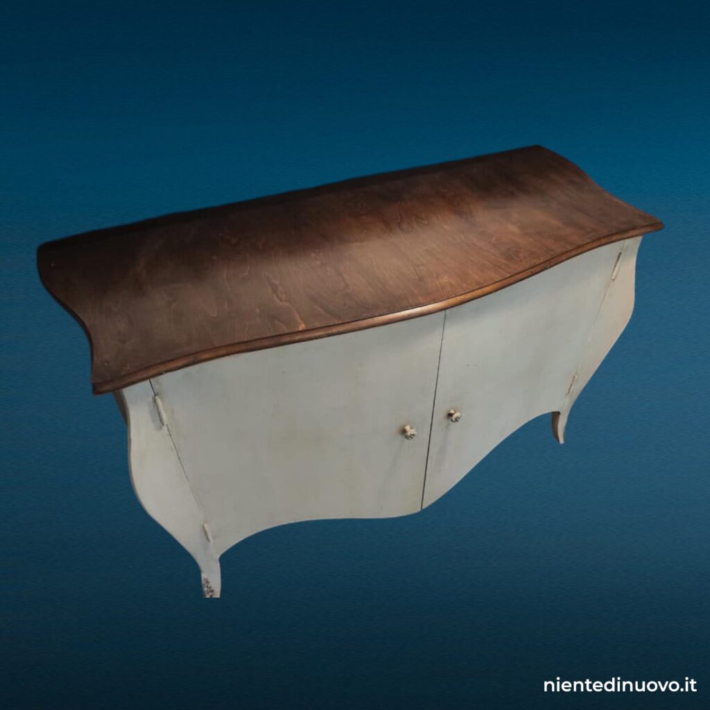 Credenza shabby chic 2 ante sagomate