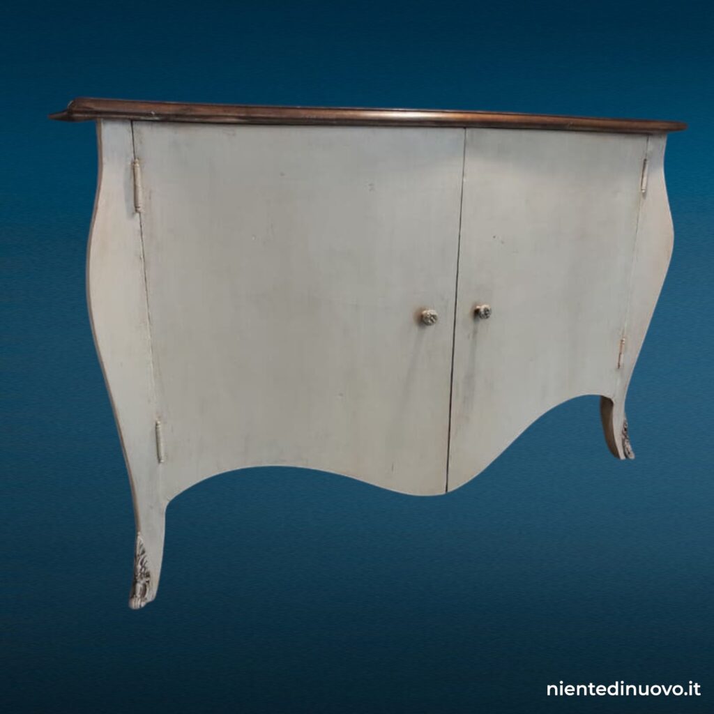 Credenza shabby chic 2 ante sagomate