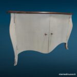 Credenza shabby chic 2 ante sagomate
