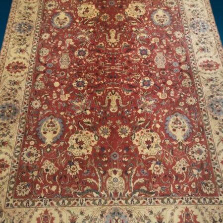 Tappeto persiano Kashmar 346x246 in lana annodato a mano