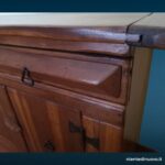 Credenza 4 ante e 3 cassetti in massello di castagno