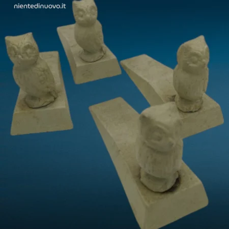 fermaporta in ghisa con gufo