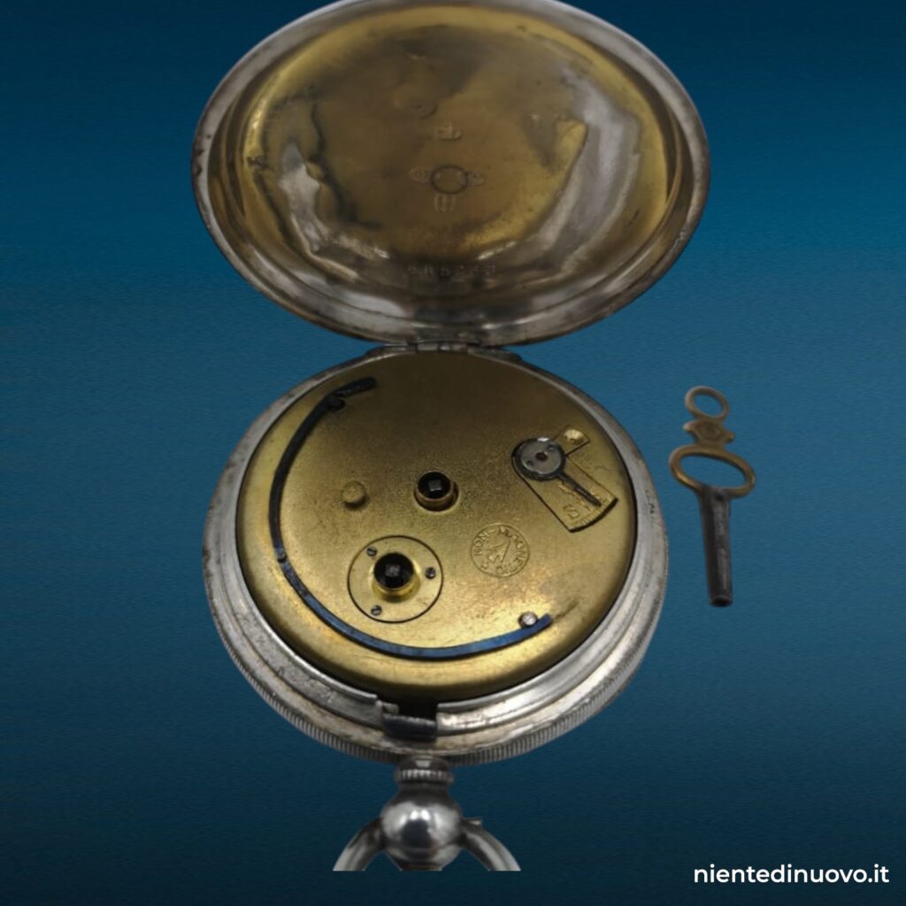 Orologio da taschino Harris Stone Leeds in argento, carica a chiave
