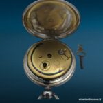 Orologio da taschino Harris Stone Leeds in argento, carica a chiave