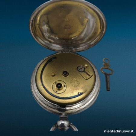Orologio da taschino Harris Stone Leeds in argento, carica a chiave