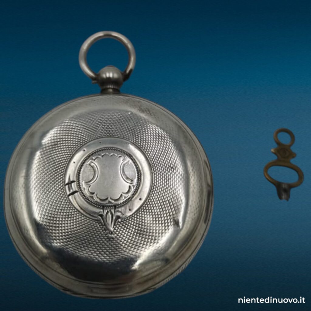 Orologio da taschino Harris Stone Leeds in argento, carica a chiave