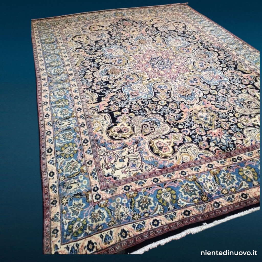 Tappeto persiano Kashan, Persia anni '50 - annodato a mano