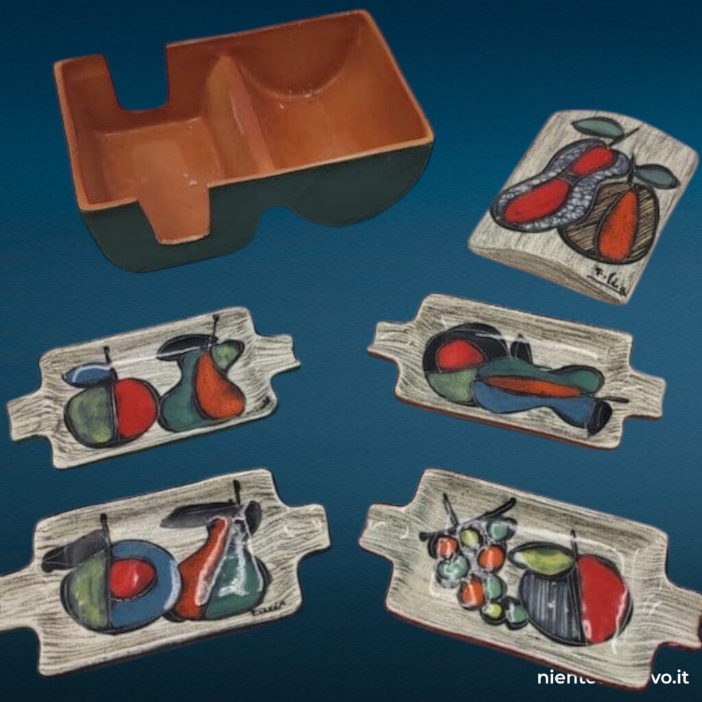 Set da fumatori da gioco in pelle dipinto a mano