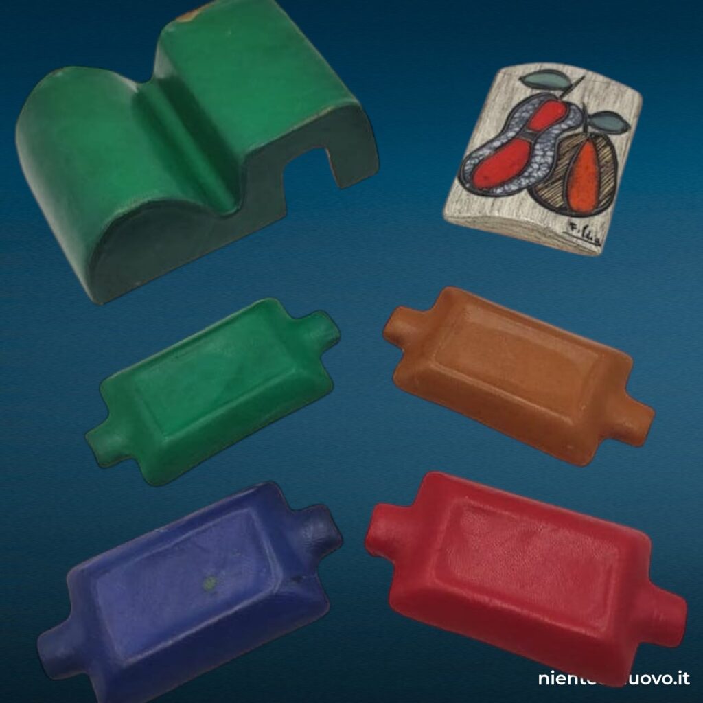 Set da fumatori da gioco in pelle dipinto a mano