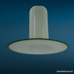 Lampadario in vetro opalino di Murano, anni 60