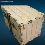 Complemento d’arredo a forma di container in stile industrial per interni