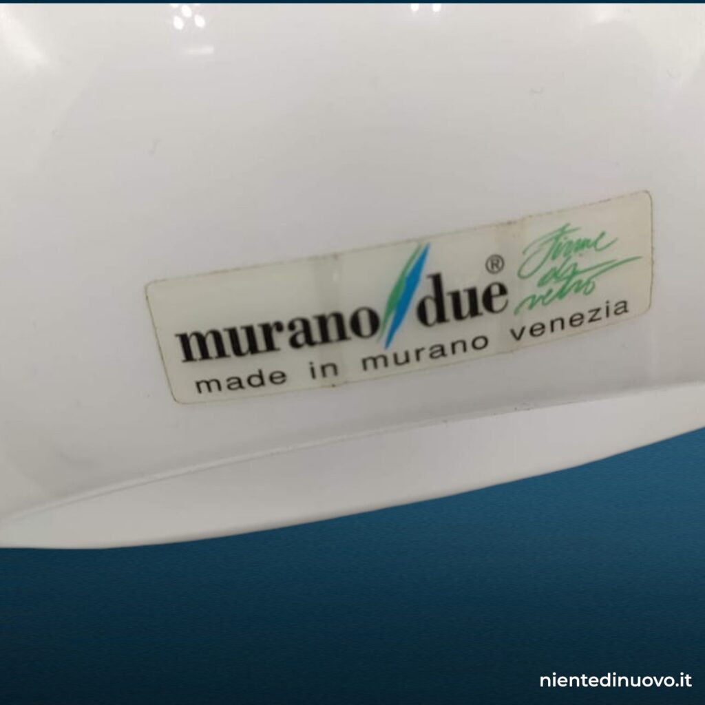 Lampada a parete in vetro di Murano con struttura rosa (due varianti)