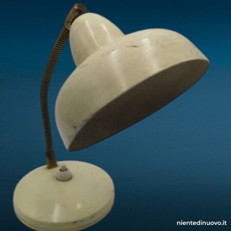 Lampada vintage in metallo panna snodabile