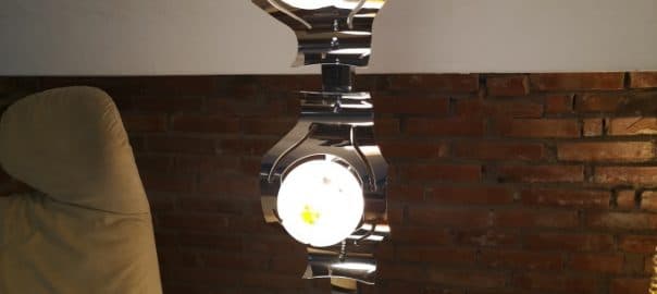 Lampada da terra piantana vintage modernariato con base in marmo e diffusori in vetro