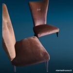 Coppia poltroncine in velluto anni '60