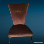 Coppia poltroncine in velluto anni '60