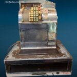 VECCHIO REGISTRATORE DI CASSA AMERICANO NATIONAL