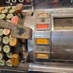 VECCHIO REGISTRATORE DI CASSA AMERICANO NATIONAL