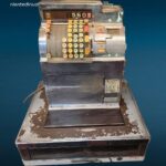 VECCHIO REGISTRATORE DI CASSA AMERICANO NATIONAL
