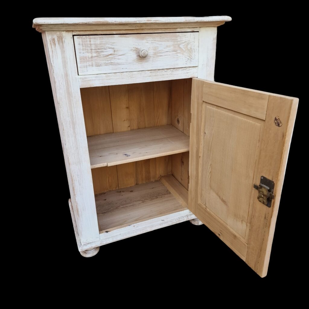 Stipo in legno massello decorato shabby chic