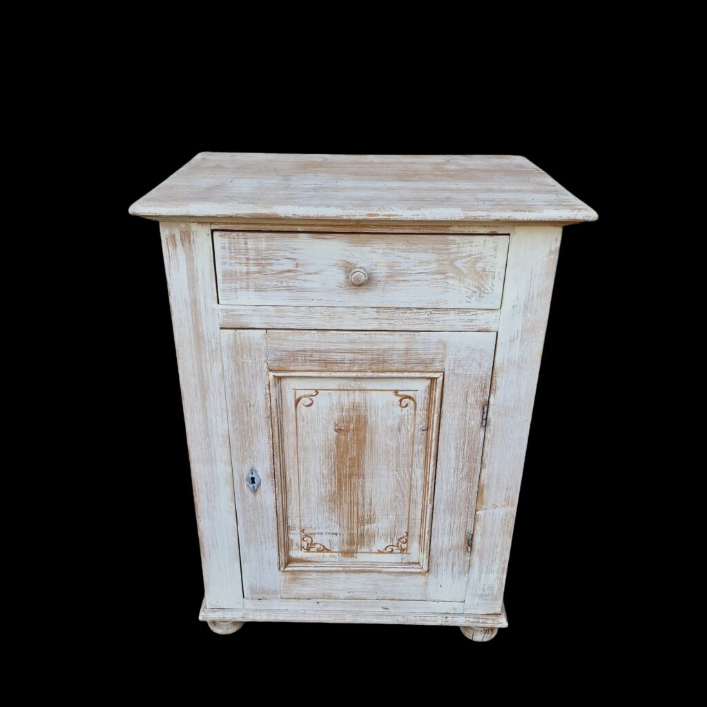 Stipo in legno massello decorato shabby chic