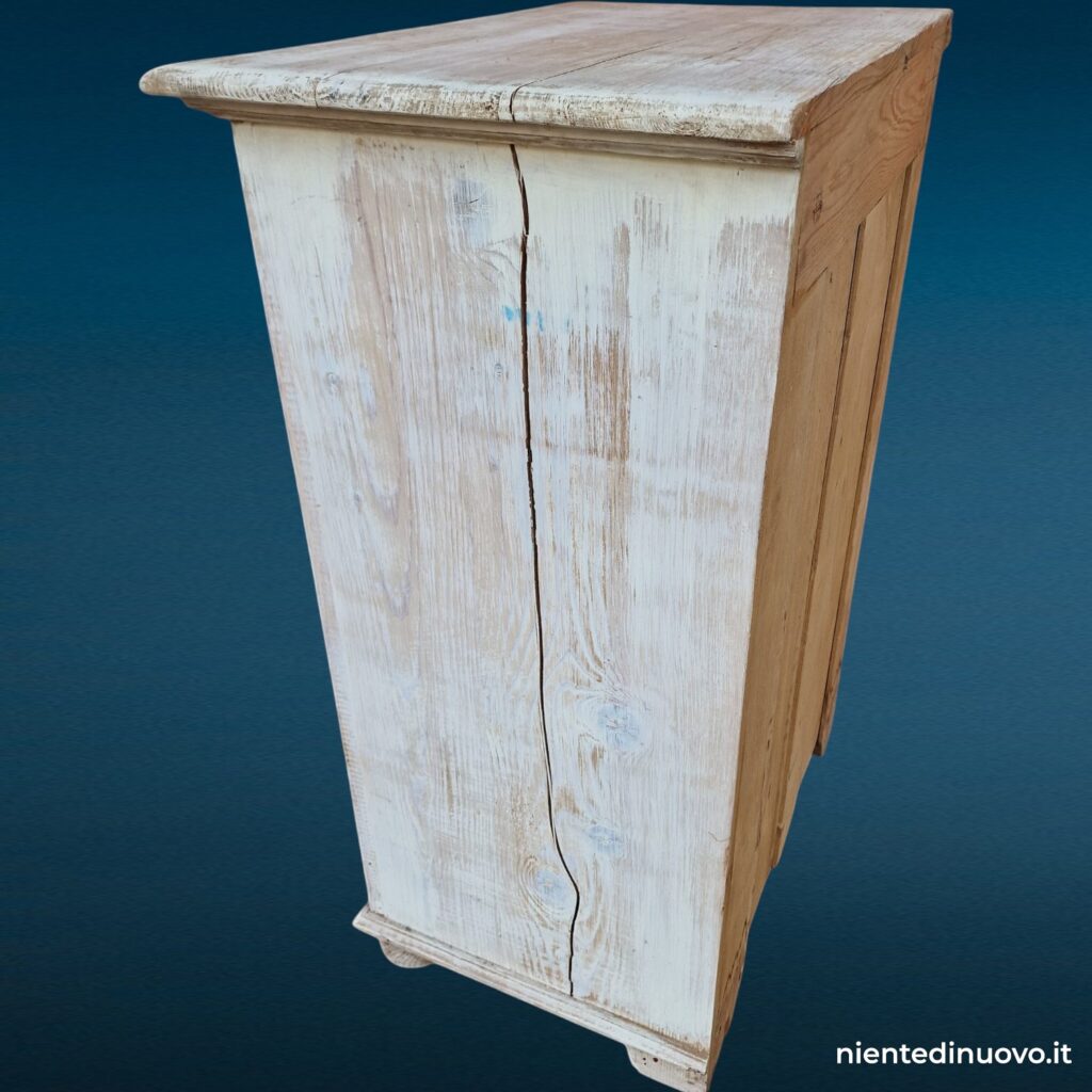 Stipo in legno massello decorato shabby chic