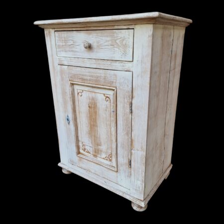 Stipo in legno massello decorato shabby chic