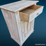 36441_5 Stipo in legno massello decorato shabby chic