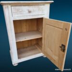 36441_7 Stipo in legno massello decorato shabby chic