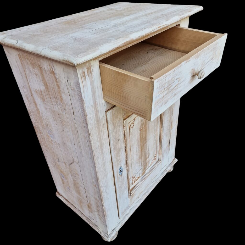 Stipo in legno massello decorato shabby chic