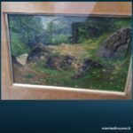 Quadro dipinto d'epoca primi 900 con cornice