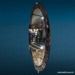 Specchiera Cristal Art Colli anni 50 con consolle