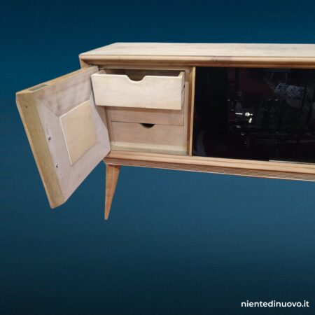 Credenza buffet sideboard stile Ico Parisi in quercia