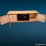 04371_3 Credenza buffet sideboard stile Ico Parisi in quercia