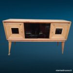 04371_4 Credenza buffet sideboard stile Ico Parisi in quercia