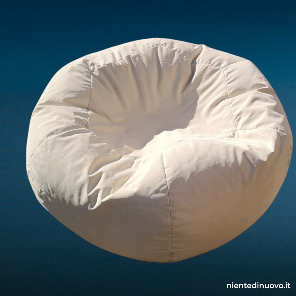 Pouf sacco Zanotta bianco