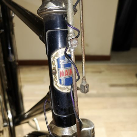 Bicicletta da uomo Maino vintage autentica con accessori d'epoca