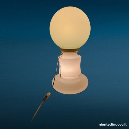Lampada da tavolo Mazzega in vetro di Murano a birillo, anni '60